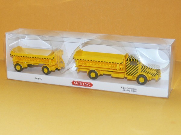 Wiking - KipperhäNgerzug BüSsing 8000 - Verkehrsgelb - Nr. 067506 - Neu&Ovp --image