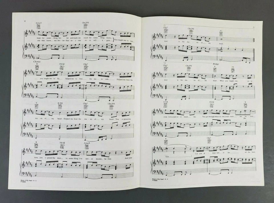 Music Of My Heart Estefan NSYNC Timberlake Sheet Music Piano Guitar Pop 1999 - Image 3 of 4