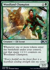 MTG Magic the Gathering Woodland Champion (205/357) Core Set 2020 LP