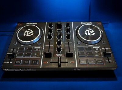 Numark Party Mix DJ Controller 2 Channel Portable Serato DJ Lite