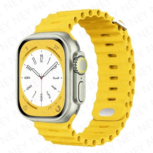 Silicone Strap for Apple Watch, Ultra Band 2, 49mm, 9mm, 8mm, 7, 45mm. - Photo 16 sur 23