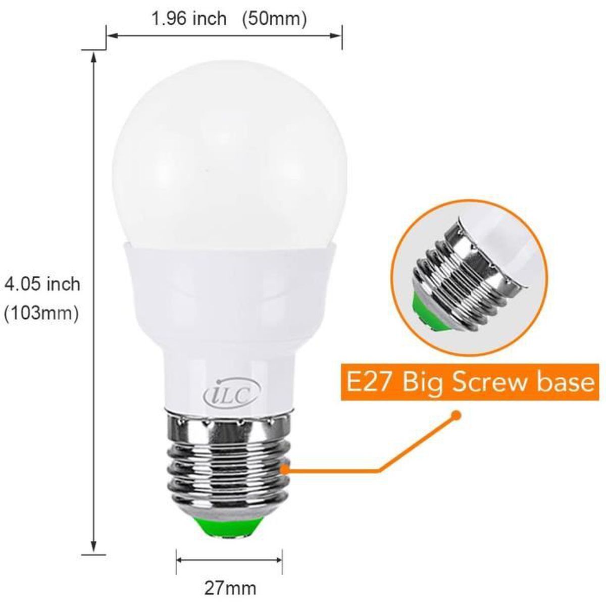 Ampoules connectées E27 RGBW à télécommande : pack de 4 LED couleur style Edison 5W