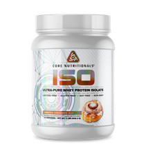 Core Nutritionals ISO Ultra-Pure Isolate Whey Protein 2lb Frosted Cinnamon Bun 
