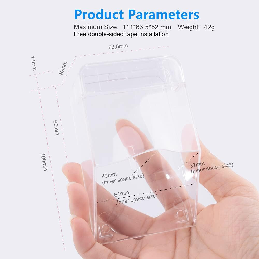 Waterproof Doorbell Cover, Transparent Rainproof Doorbell Protector Cover