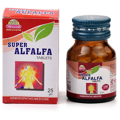 Wheezal Super Alfalfa Tablets (25g)   PURE AYURVEDIC REMEDY