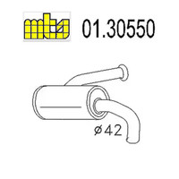 Vorderes SchalldäMpfer MTS FüR Renault R5 7700614305