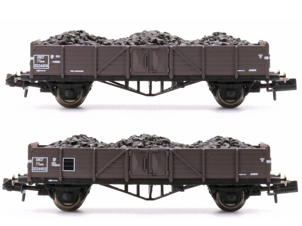 Arnold Hn6492-2 Wagon tombereau Type Ttouw a essieux Charge de la SNCF EP III