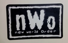 VINTAGE NWO New World Order Sticker Decal Phone laptop Car Window art 4x2.5 