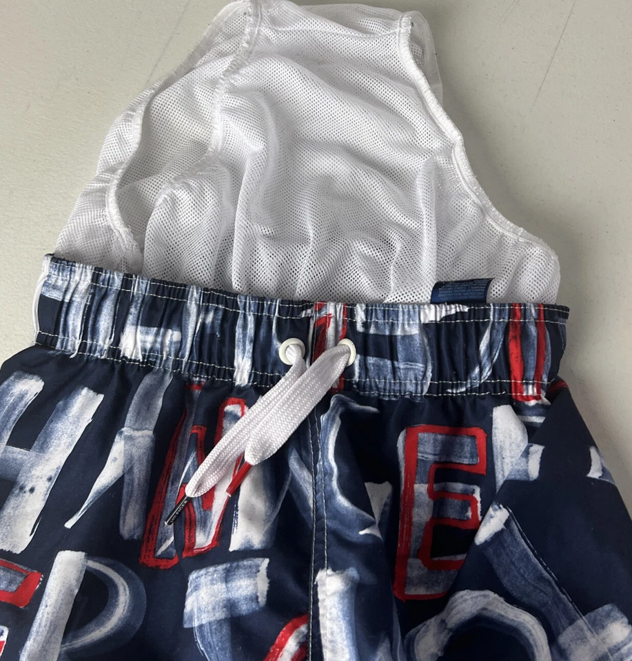 Pantalones cortos de natación TOMMY HILFIGER para niños con estampado de graffiti talla 12/14 Foto 3 de 4