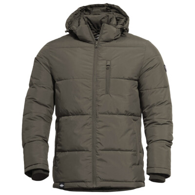Pentagon Taurus Puffer Jacket Mens Winter Coat Water Resistant Hood RAL 7013