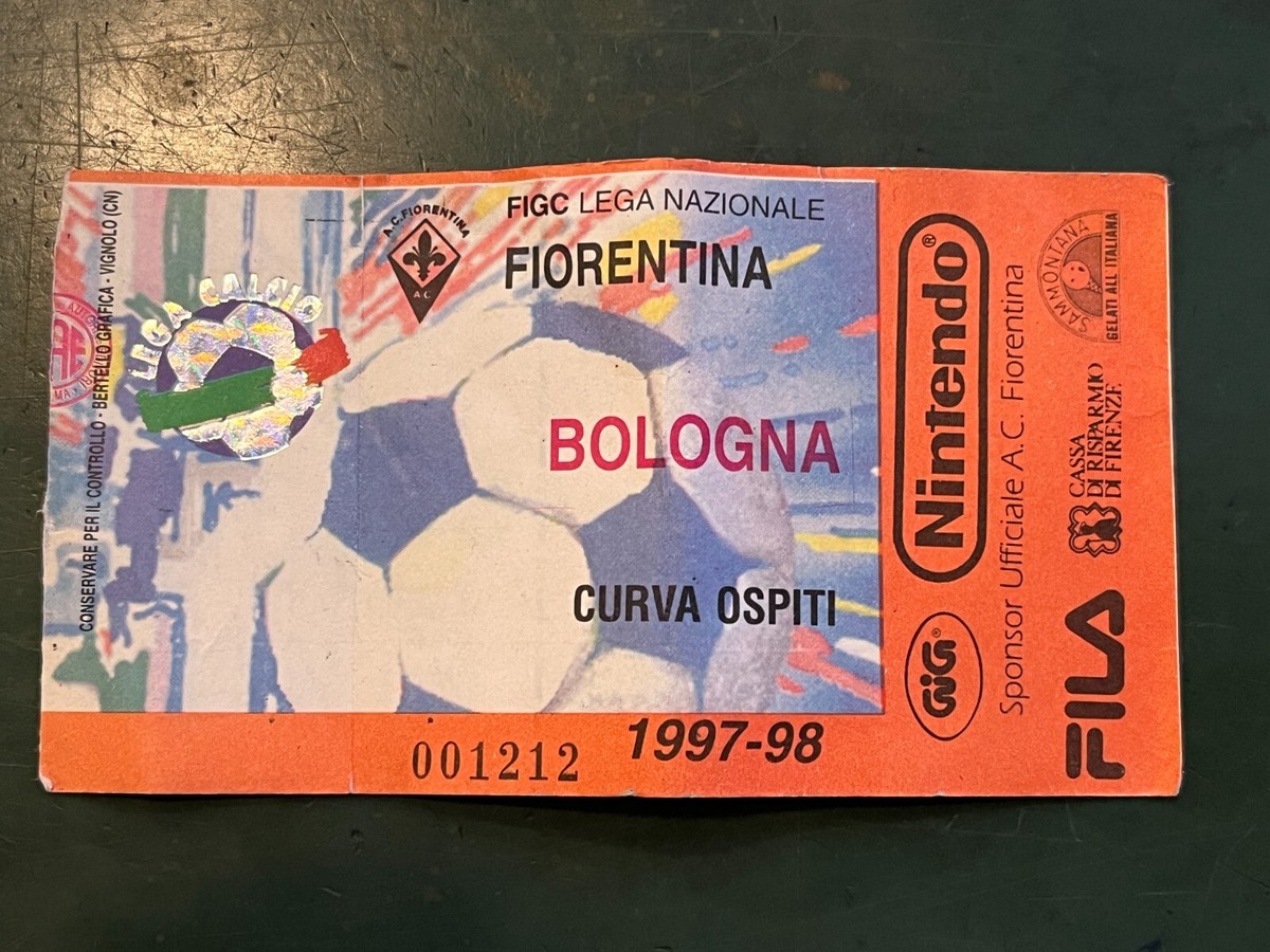 BIGLIETTO TICKET SERIE A 2004/2005 FIORENTINA LECCE 31/10/2004 CURVA FERROVIA