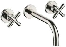 Dornbracht 3671289-080010 Wall-Mounted 3 Hole Bathroom Mixer Faucet PLATINUM New