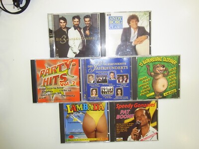 7 CDs Pat Boone, Lambada, Party-Hits, Andy Borg, 3 jungen Tenöre, Oldtimer...