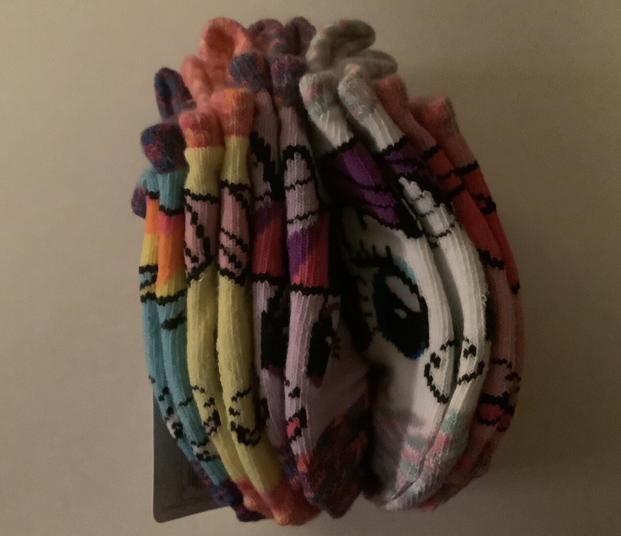 MY LITTLE PONY Calze colorate arcobaleno confezione da 5 caviglia no show taglia 5 6 5