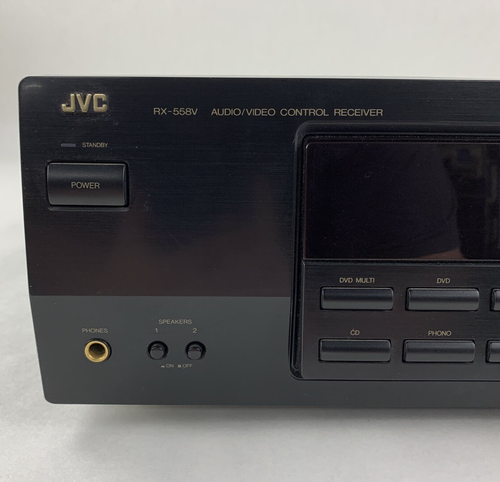 JVC RX-558V Audio Receiver Black Tested Vintage No Remote - Picture 3 of 11