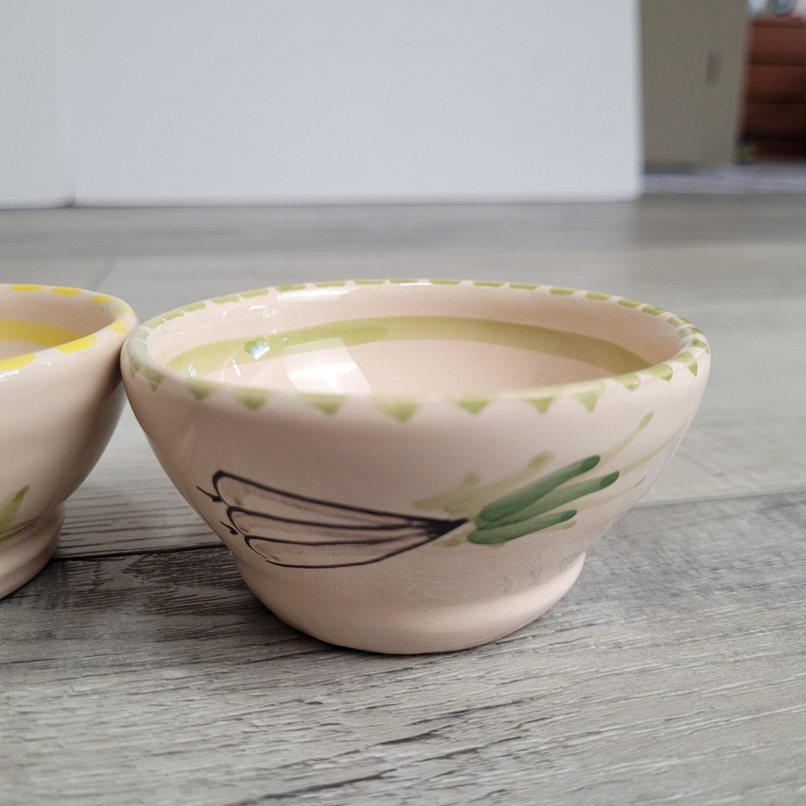 Rosanna Imports Ceramic Hand Painted Small Sauce Bowls Made in Italy Set of 4