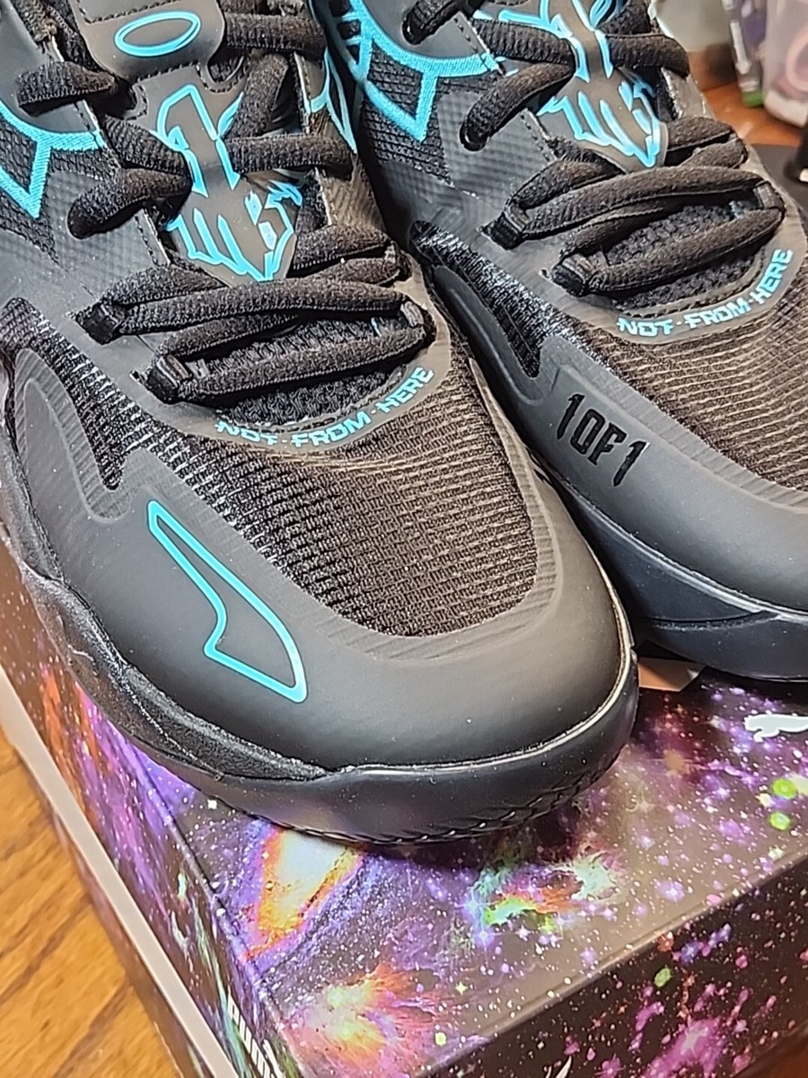 シューズ(男性用) MB.01 black-blue atoll PUMA MB1 Buzz City 2022 Lamelo Ball Melo 1 Black-Blue Atoll Men's