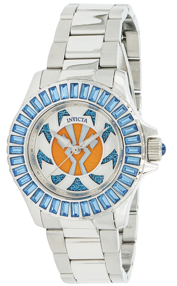 Invicta Star Wars Ahsoka Women's 36mm Limited Edition Blue Crystal
