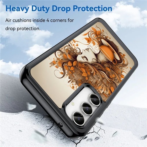 For Samsung S21 S22 S23 S24 Ultra FE girl through cafe coffee Anti scratch Cover - 第 14/25 張圖片