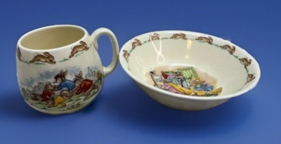 Royal Doulton Bunnykins Tableware LTD English Fine Bone China Bowl Cup Easter