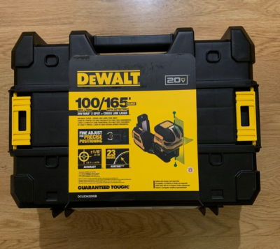 DEWALT DCLE34220GB Green Cross Line Laser Level Kit 20V Ma DEWALT DCLE34220GB Green Cross Line Laser Level Kit 20V Ma