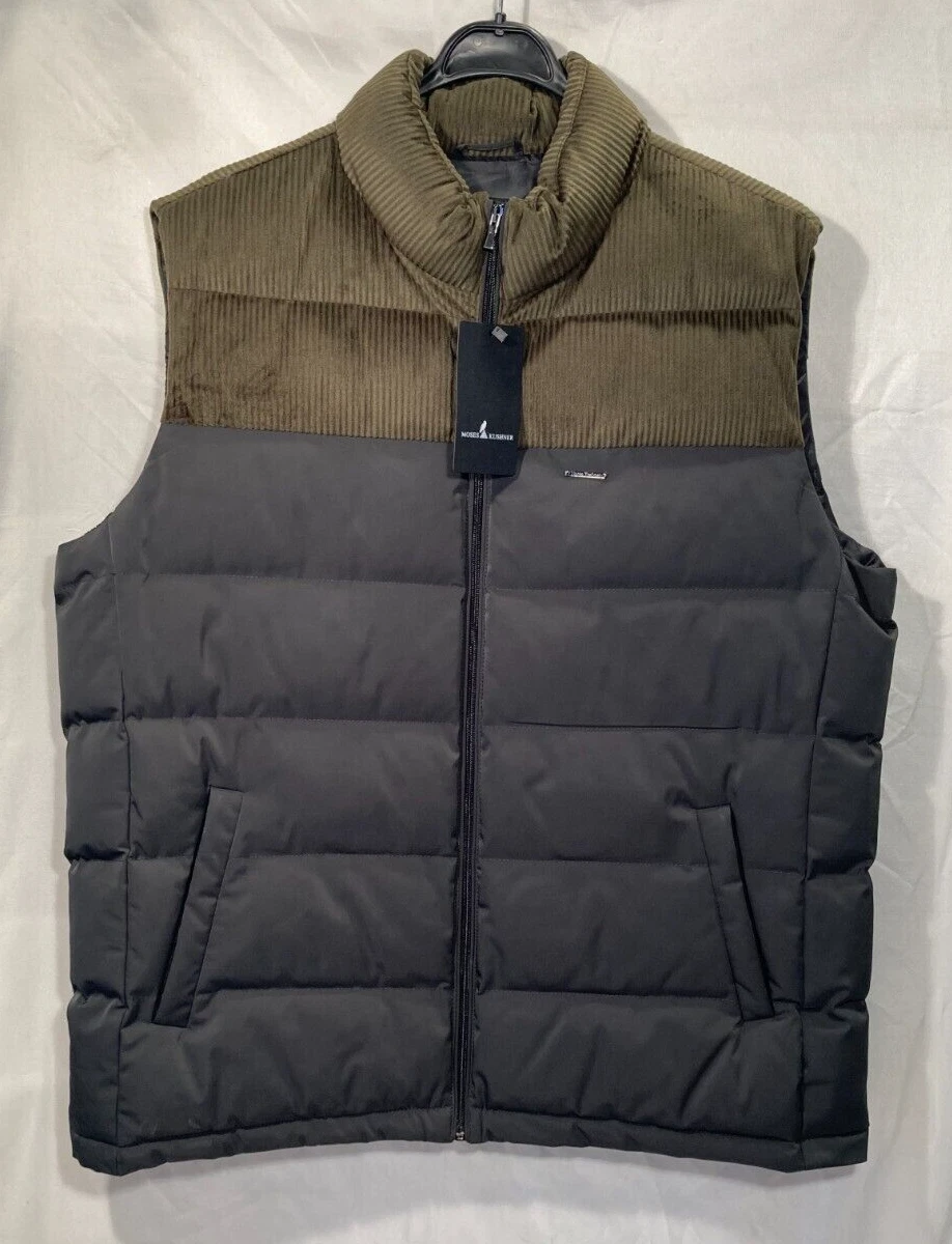 Moses Kushner Mens Green / Grey Puffer Jacket Vest Gilet Sz UK 42 / EU 52
