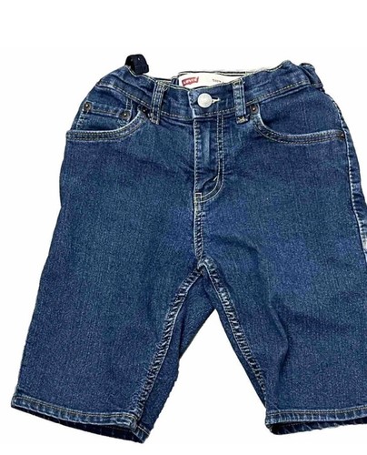 LOT 2 Boys Medium 10 12 IZOD Dress Shirt Blue Plaid LEVIS Jean Shorts 511 Slim - Picture 7 of 11