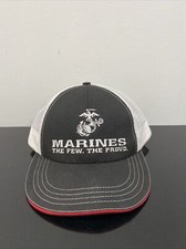 Marines Snapback Hat USMC Made in USA The Few Proud Mesh Baseball Cap