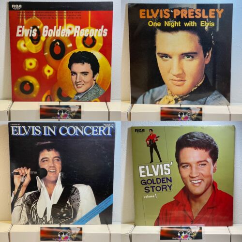 【SPAZZATURA】 Elvis Presley LP - Set di 4 dischi vinile giapponese prodotto imperfetto - Foto 1 di 18