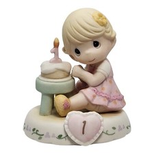 Precious Moments   Growing In Grace  Age 1 Blonde Porcelain   142010   Very Good