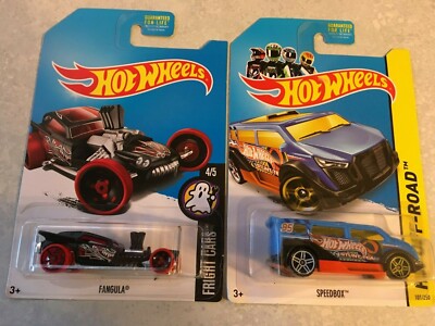 (2) HOT WHEELS TREASURE HUNT LOT of TWO - 2016 ''FANGULA'' & 2014 ''SPEEDBOX''