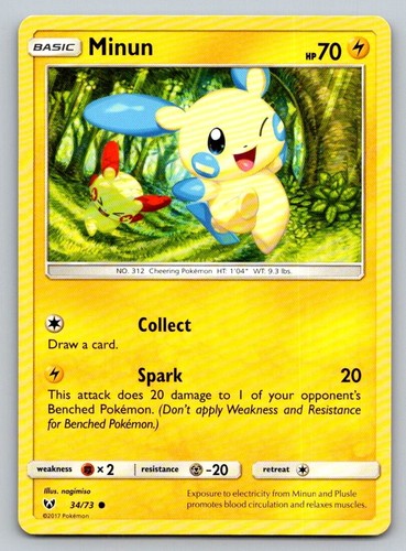 Pokémon Regular Minun 34/73