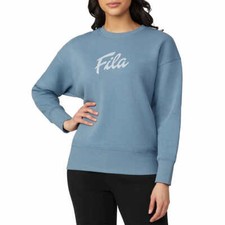 FILA Ladies' Logo Crewneck Blue Springlake S,L,XXL  Purple Ephemer L NWT