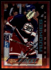 1996-97 FINEST WITH COATING. DERON QUINT WINNIPEG JETS #101