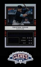 2023 PANINI THREE AND TWO Triston Casas 082/150 BLUE FOIL FULL COUNT BOSTON SOX