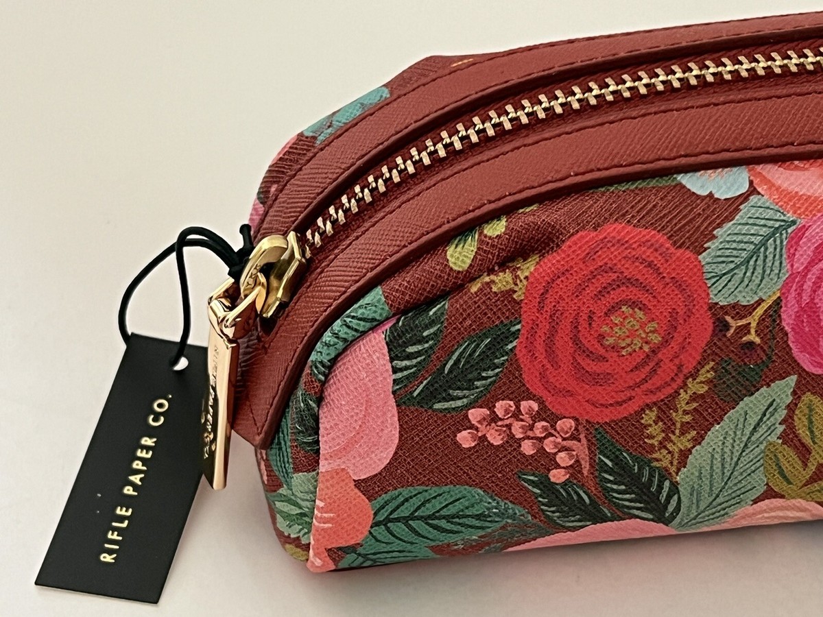 RIFLE PAPER Garden Party Pencil Or Make Up Case New w/Tags