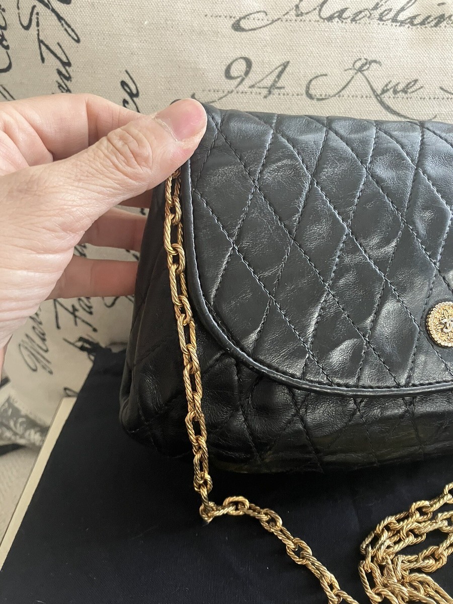ショルダーバッグ・ポシェット × ヴィンテージ(中古) Chanel in the loop chain shoulder bag AS1358 Vintage CHANEL Black Caviar Matelasse Chain Shoulder Bag