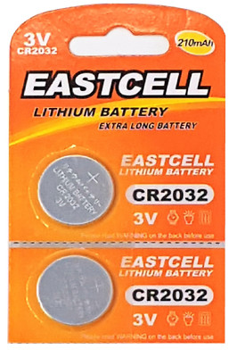 2 x CR2032 3V Lithium Batterie (210 mAh) DL2032,ECR2032,L14,5004LC,EA-2032C