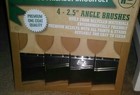 4 Pk. Eco Friendly Brush Set 2.5" Angle Brushes Premiun One Coat Quality * NEW! — photo 2
