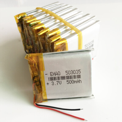 1/2/10X 3.7V 500mAh Lipo Polymer Rechargeable Battery 503035 For MP3 Cell Phone
