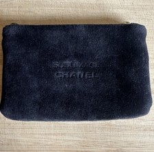 Chanel Sublimage Black Velvet Cosmetic Makeup Pouch Collectible Gift
