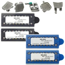 Dental Orthodontic Brackets Twin Metal Braces Mini Roth MBT 0.022 0.018 345 Hook