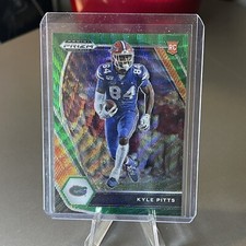 2021  PRIZM DRAFT PICKS KYLE PITTS GREEN WAVE RC #108 FLORIDA GATORS