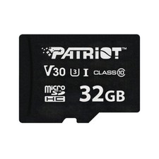 Patriot VX 32GB V30 C10 U3 4K UHD Micro SD Flash Card Dashcam/Home Surveillance