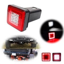 Red/Whtie LED Tow Hitch Driving & Brake Lamp Reverse Light Fits 2" for Truck SUV