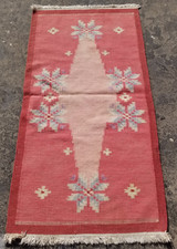 Vintage Traditional Handmade Beautiful Turkish Flora Floor Rug Carpet 160x83 cm
