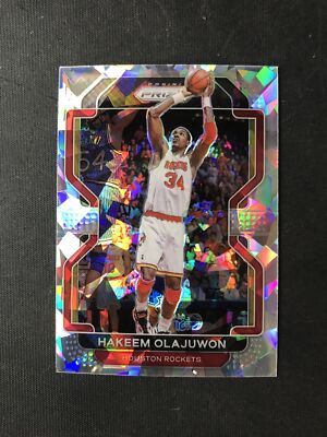 2021-22 Panini Prizm #265 Hakeem Olajuwon Houston Rockets Ice Prizm