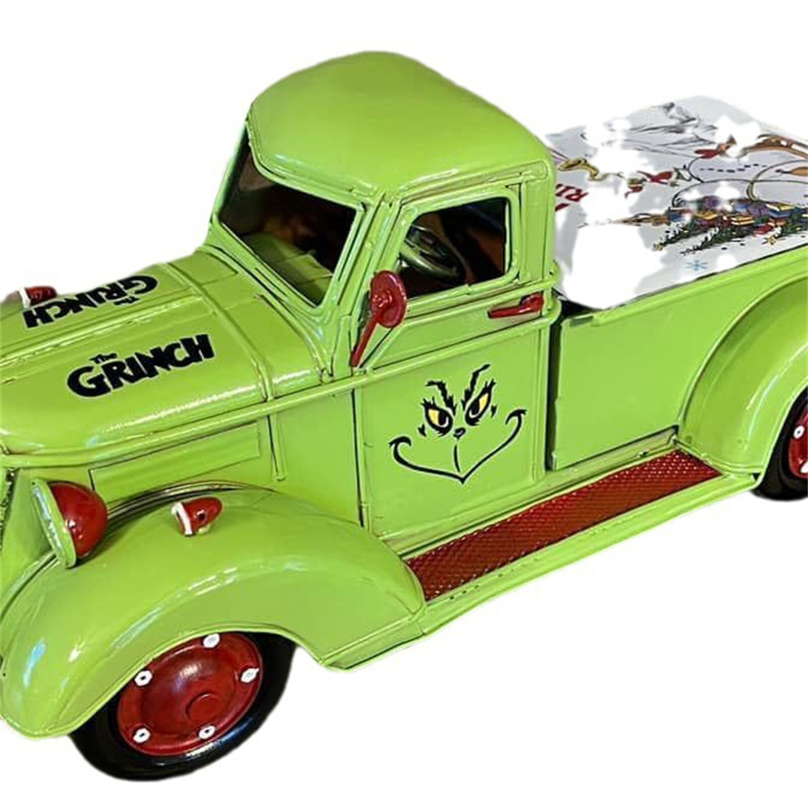 Farm Truck Christmas Centerpiece Small Truck Decor Farm Green Pickup Truck Xmas