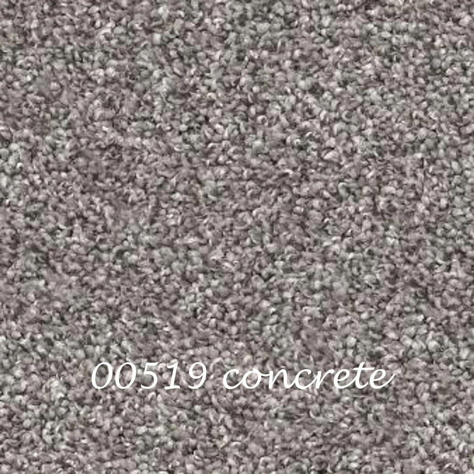 Caja de 5 peldaños acolchados para escaleras alfombra 27" de ancho | hormigón | hilo gris con mancha gris Foto 3 de 4