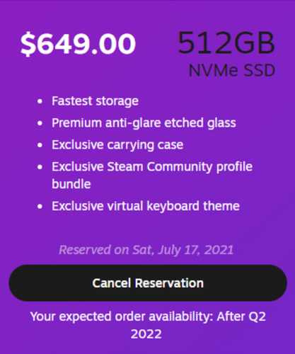Steam Deck 512GB